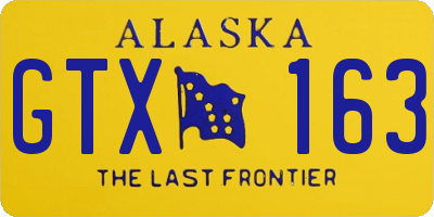 AK license plate GTX163