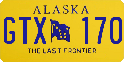 AK license plate GTX170