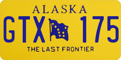 AK license plate GTX175