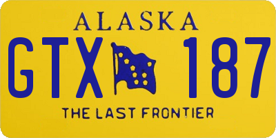 AK license plate GTX187