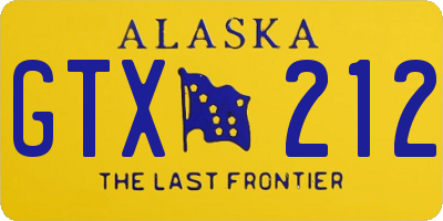 AK license plate GTX212