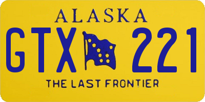 AK license plate GTX221