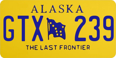 AK license plate GTX239