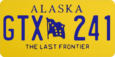 AK license plate GTX241