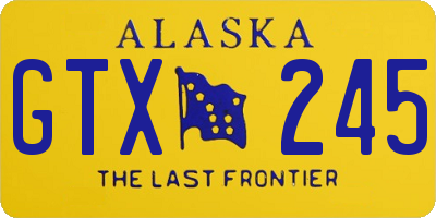 AK license plate GTX245