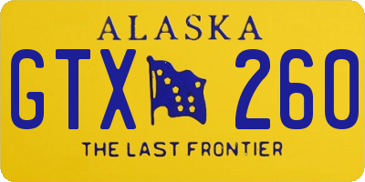 AK license plate GTX260