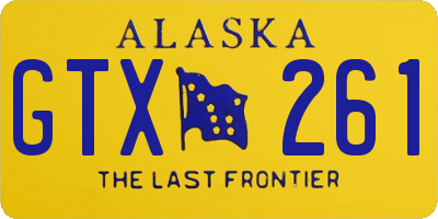 AK license plate GTX261