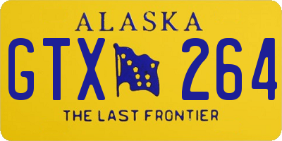 AK license plate GTX264