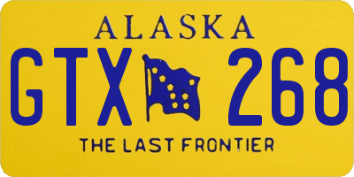 AK license plate GTX268