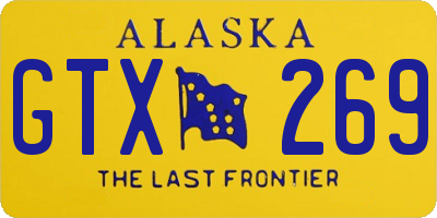 AK license plate GTX269