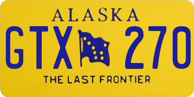 AK license plate GTX270