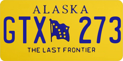 AK license plate GTX273