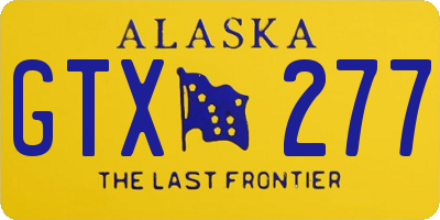 AK license plate GTX277