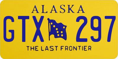 AK license plate GTX297