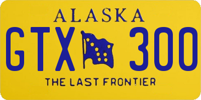 AK license plate GTX300