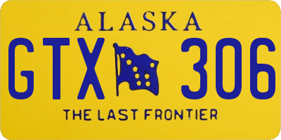 AK license plate GTX306