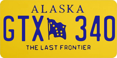 AK license plate GTX340