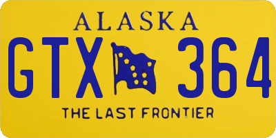 AK license plate GTX364