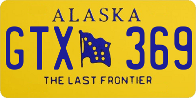 AK license plate GTX369