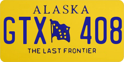 AK license plate GTX408