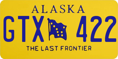 AK license plate GTX422