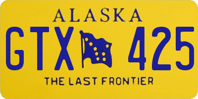 AK license plate GTX425