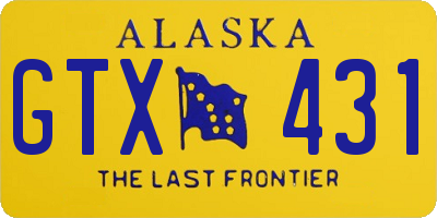 AK license plate GTX431