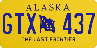 AK license plate GTX437