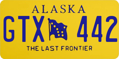 AK license plate GTX442