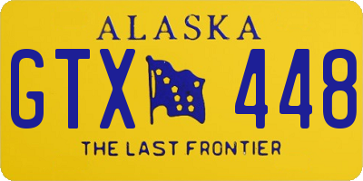 AK license plate GTX448