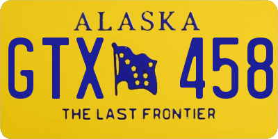 AK license plate GTX458