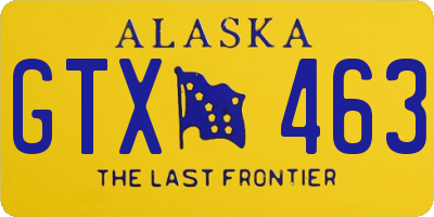 AK license plate GTX463