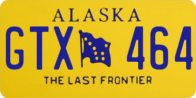 AK license plate GTX464