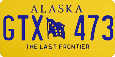 AK license plate GTX473