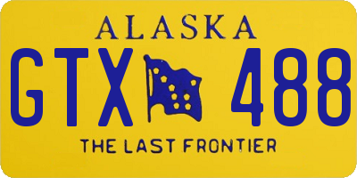 AK license plate GTX488