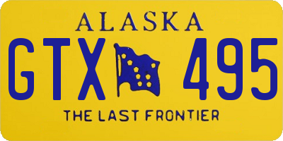 AK license plate GTX495
