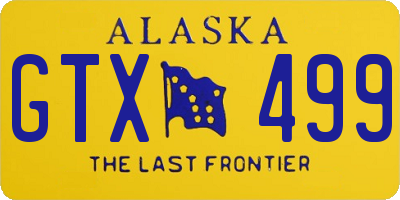 AK license plate GTX499