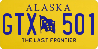 AK license plate GTX501