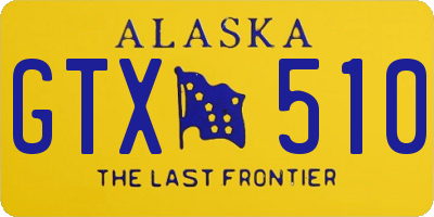 AK license plate GTX510