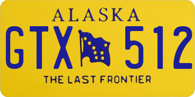 AK license plate GTX512