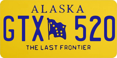 AK license plate GTX520