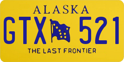 AK license plate GTX521