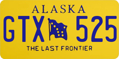 AK license plate GTX525
