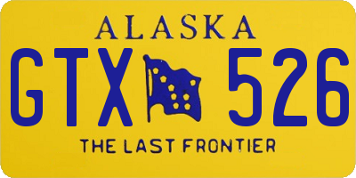 AK license plate GTX526