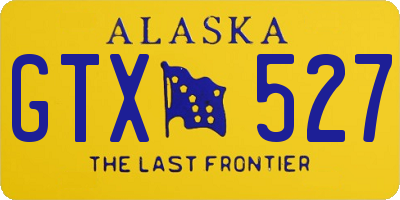 AK license plate GTX527