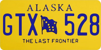 AK license plate GTX528