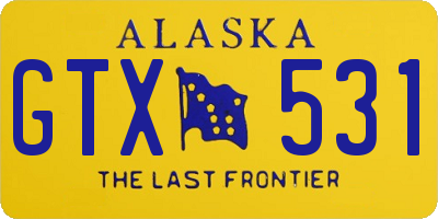 AK license plate GTX531