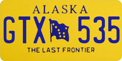 AK license plate GTX535