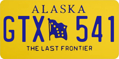 AK license plate GTX541