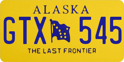 AK license plate GTX545